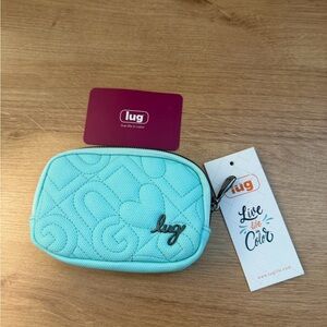 Lug Aqua Quilted Pouch